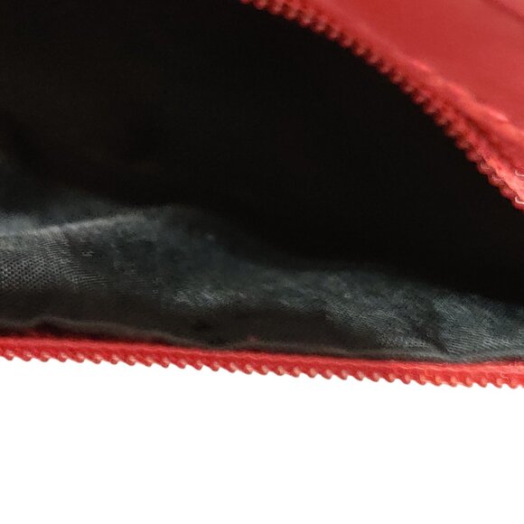Lofthouse Vintage Red Quilted Clutch Purse Tassel Zip Key Ring Wallet Set Retro - Picture 11 of 12